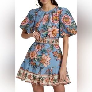 Farm Rio Wonderful Bouquet mini dress blue size L
NEW WITH TAGS